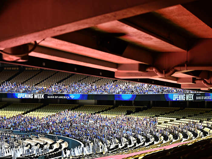 Seats at Dodger Stadium